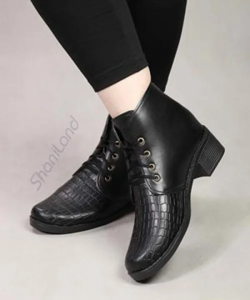 نیم بوت بندی پاشنه دار کد 2124
