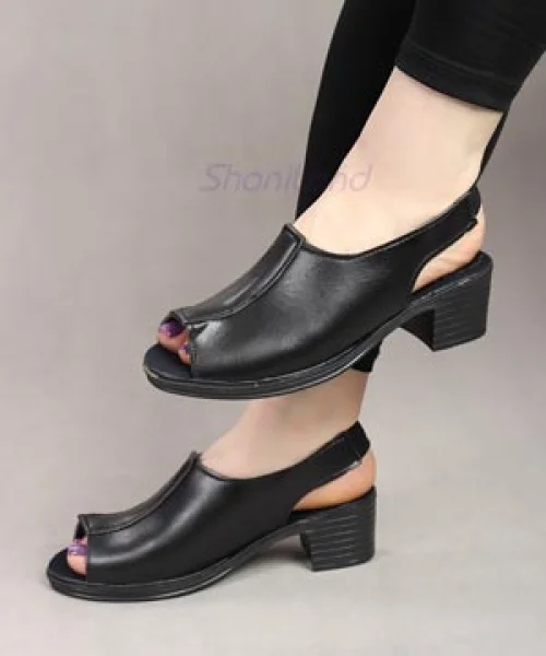 صندل تابستانه پاشنه دار کد 2571