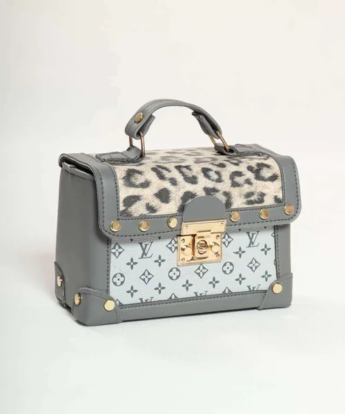 کیف صندوقی طرح پلنگی کد 1320
