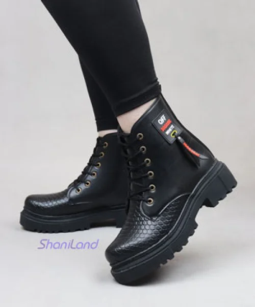 نیم بوت بندی لیبل دار کد 2173