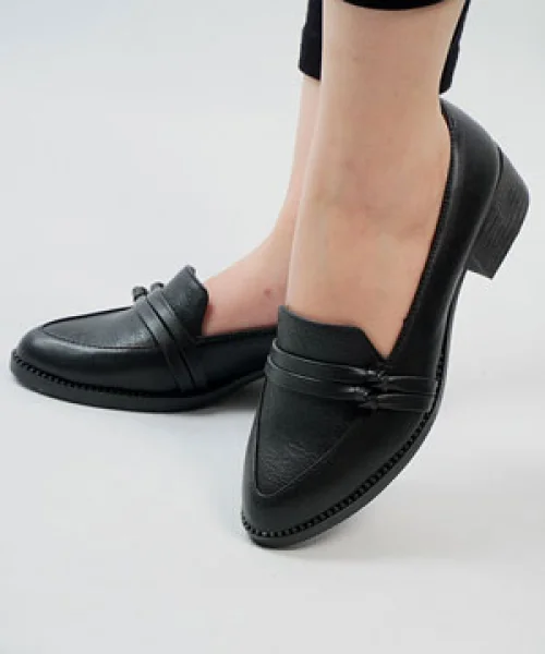 کفش کالجی زنانه گره ای کد 23666
