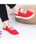 کتونی طرح لبخند سویت قرمز کد 24123