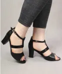 کفش پاشنه دار مجلسی رکاب دار کد 2230