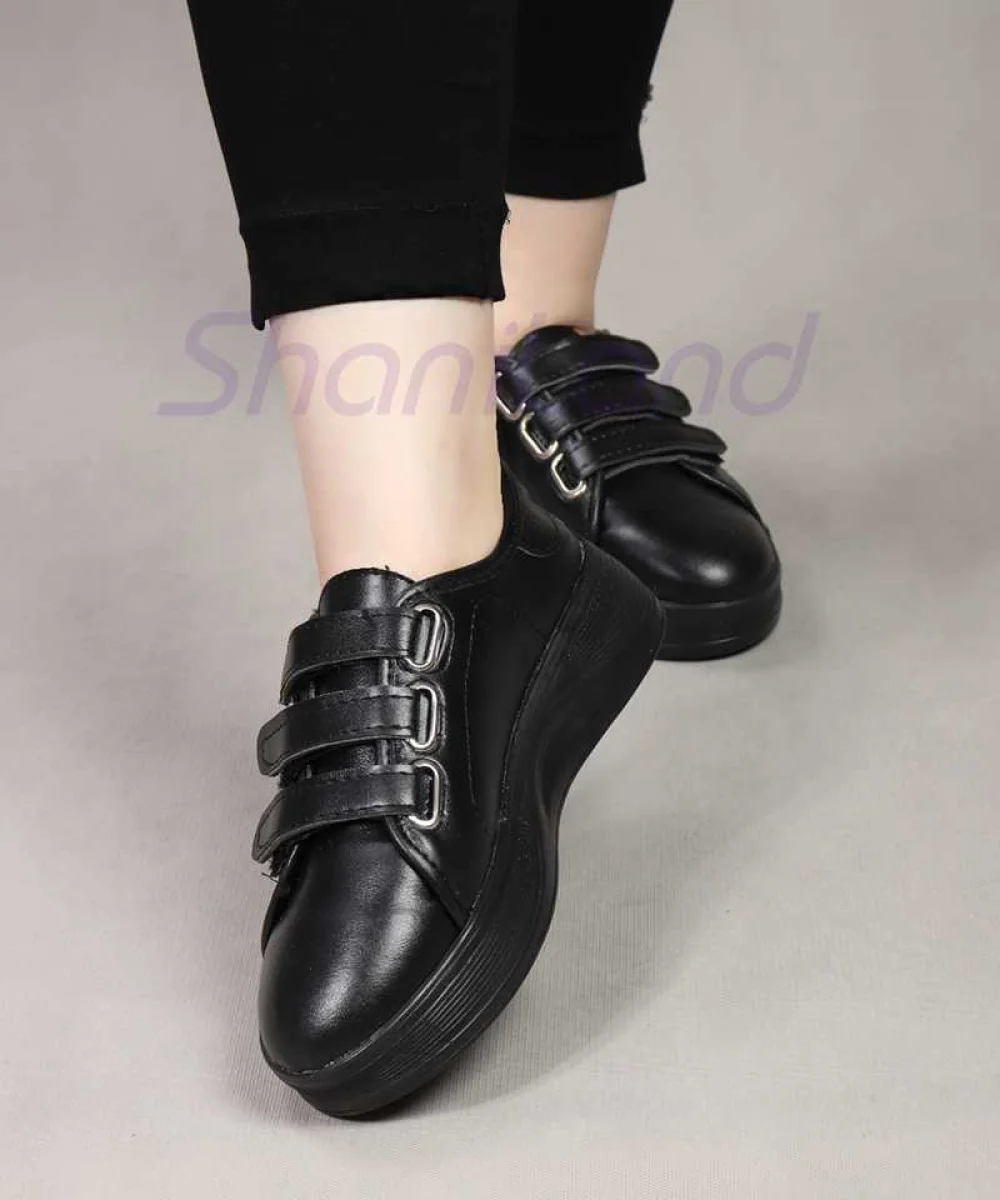 کتونی 3 چسبی لژدار کد 24238