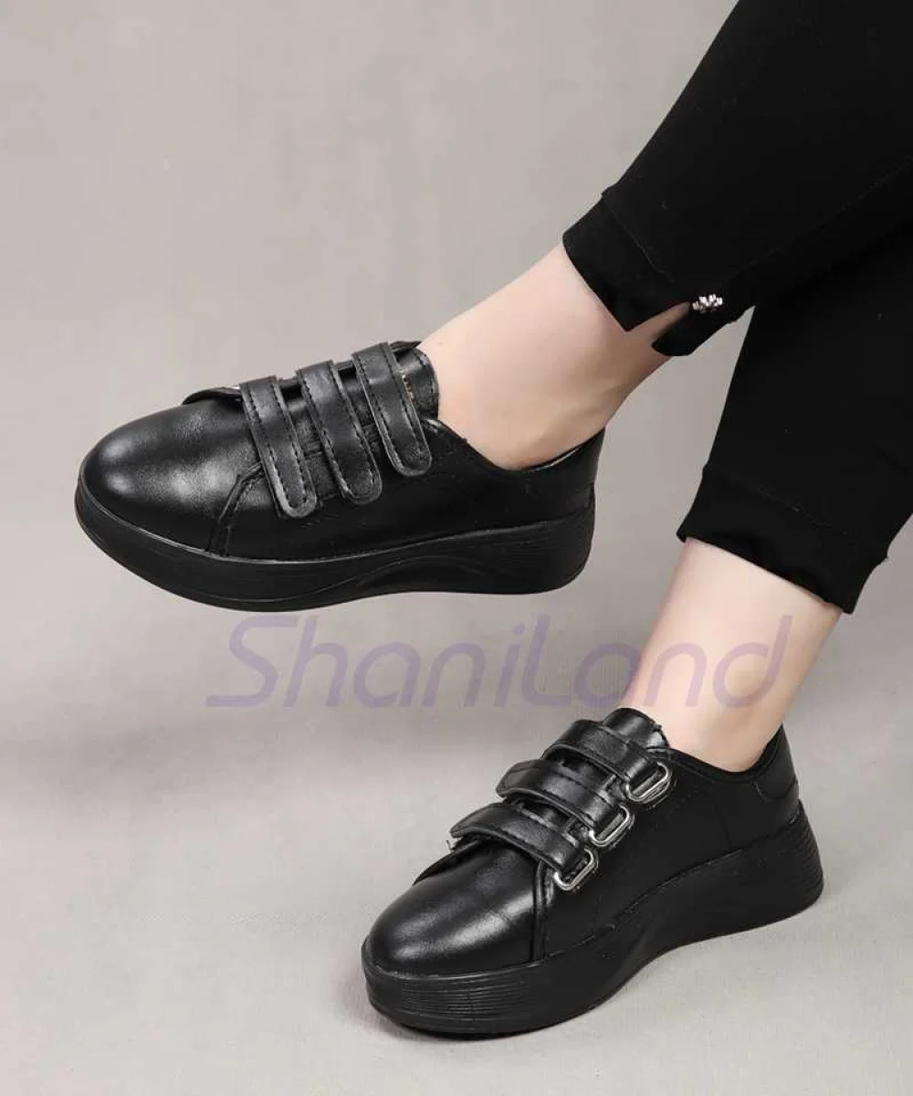 کتونی 3 چسبی لژدار کد 24238