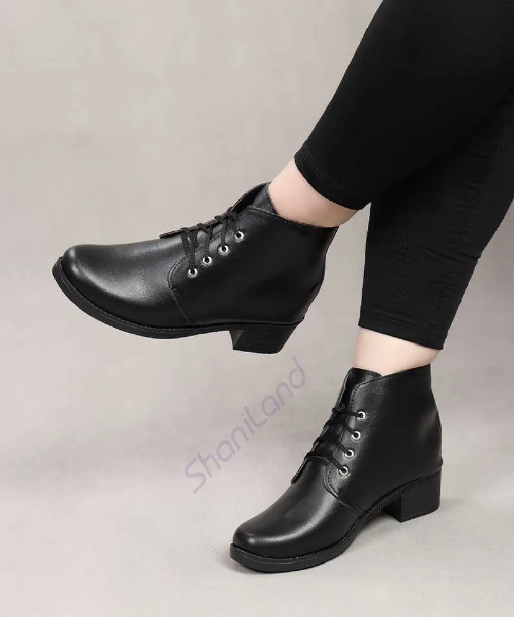 نیم بوت بندی پاشنه دار کد 2121