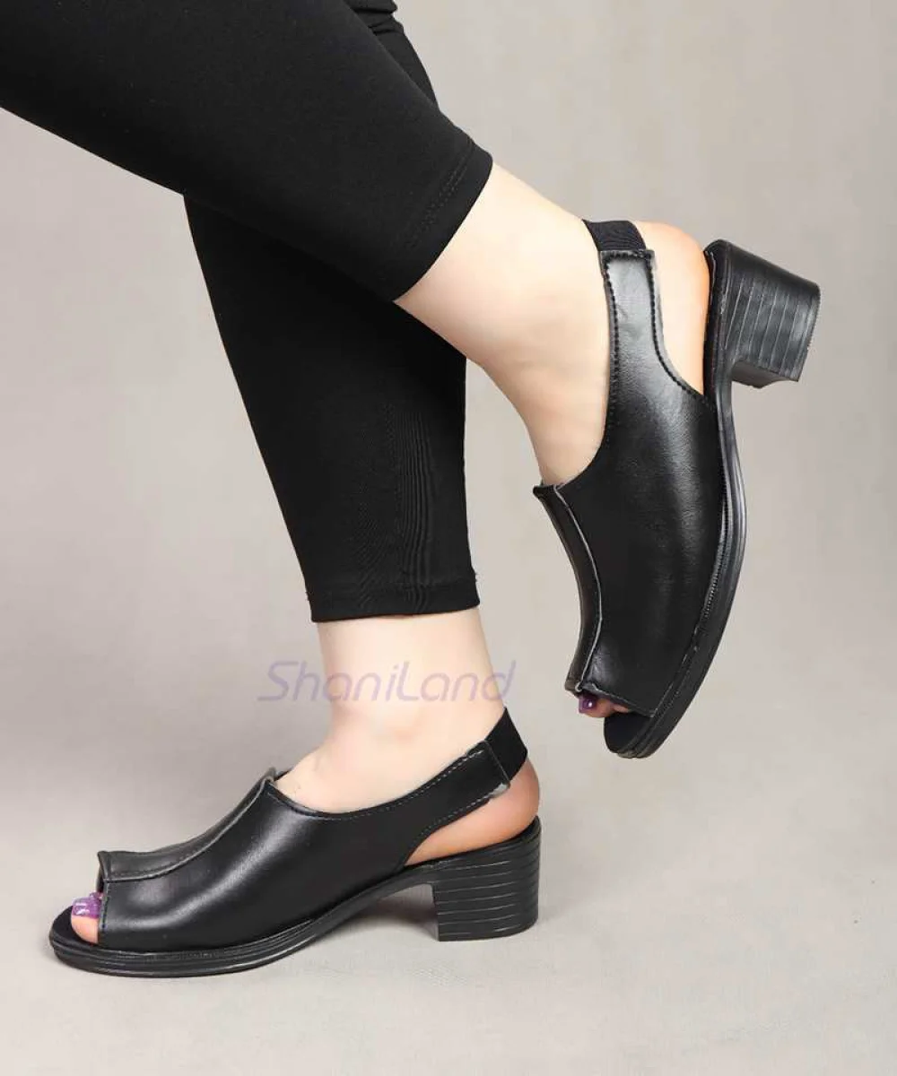 صندل تابستانه پاشنه دار کد 2571