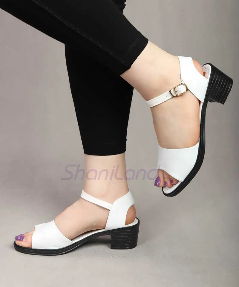 صندل پاشنه دار رکاب دار تابستانه کد 2590