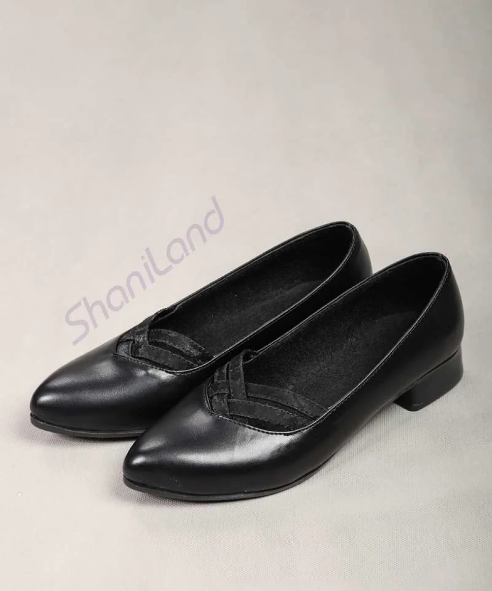 کفش پاشنه دار زیره طبی مدل حصیری کد 23350