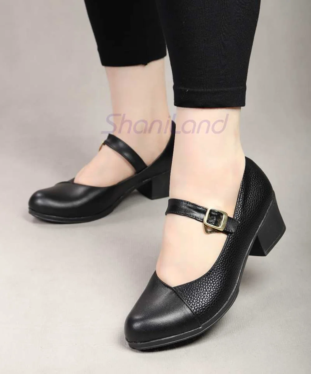کفش پاشنه دار زیره طبی رکاب دار کد 23352