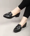 کالج پاشنه دار نوک تیز ورنی کد 23407