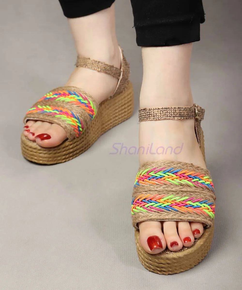 صندل تابستانه کنفی 25149