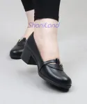 کفش کالجی پاشنه دار بغل سگک کد 23522