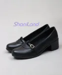 کفش کالجی پاشنه دار بغل سگک کد 23522