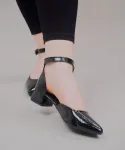 کفش پاشنه دار ورنی کد 23573