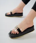 صندل لژدار طلقی ورنی کد 26610