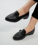 کفش کالجی زنانه گره ای کد 23671