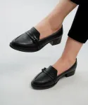 کفش کالجی زنانه گره ای کد 23666