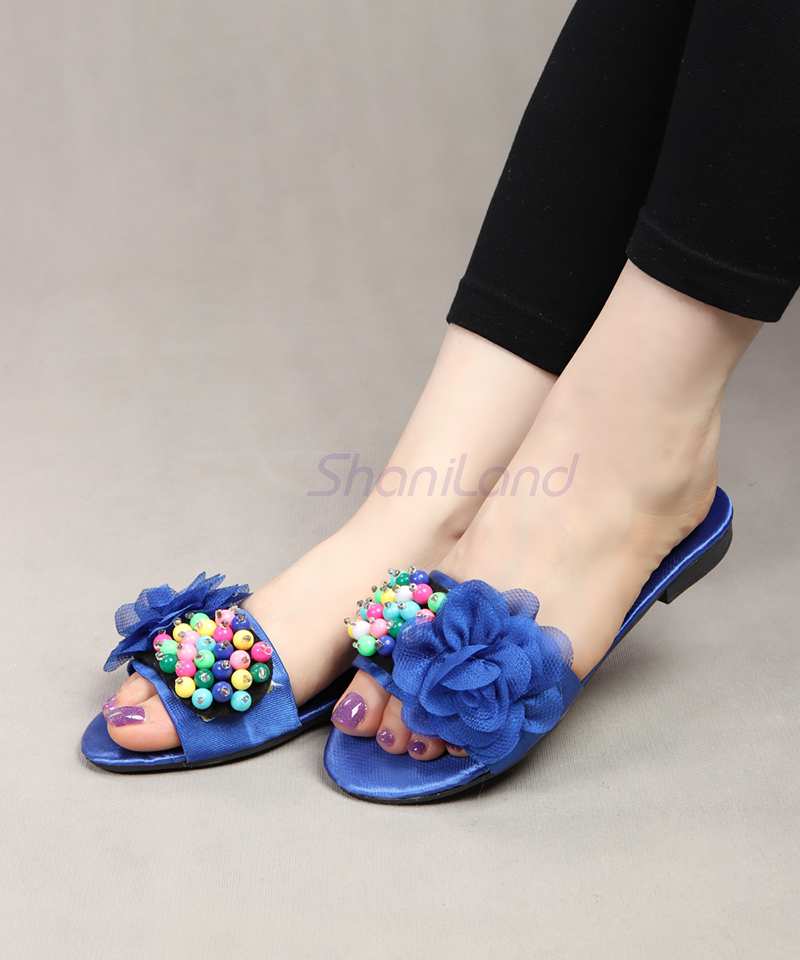 صندل مرواریدی گل دار کد 26313