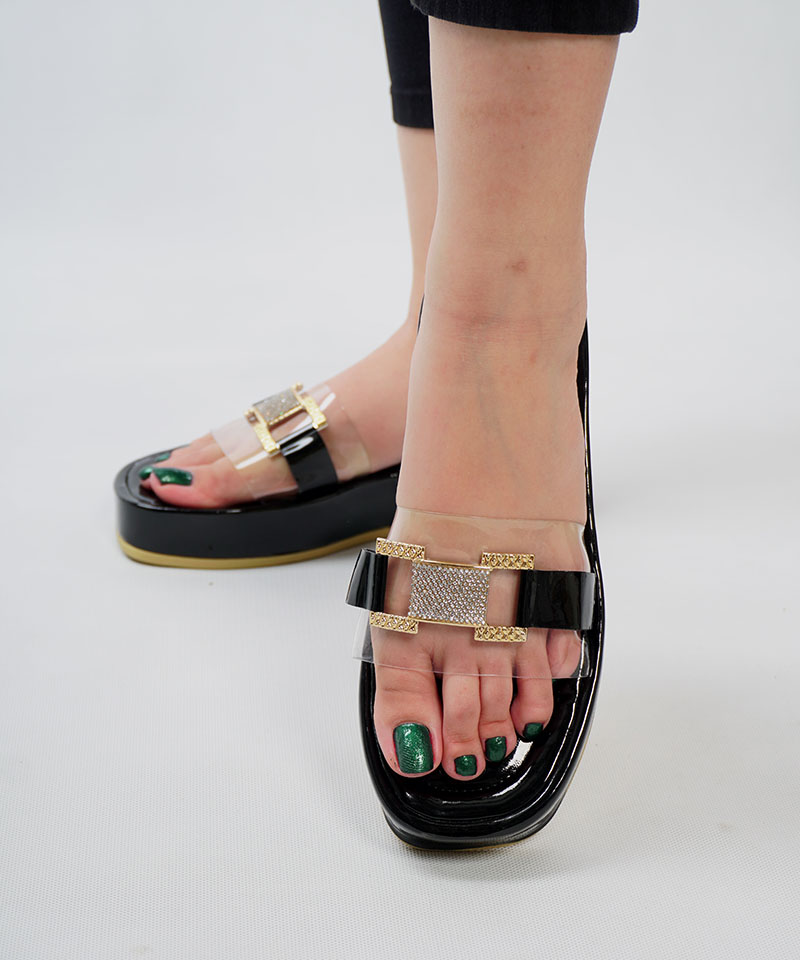 صندل لژدار طلقی ورنی کد 26610